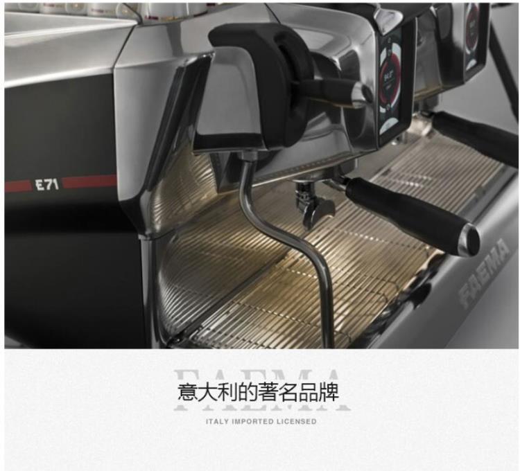 新款飞马咖啡机E71双头电控意式咖啡机大型商用半自动咖啡机