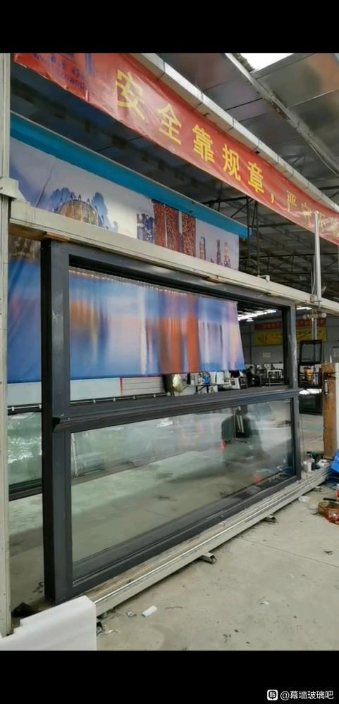 幕墙升降窗兮鸿阳台玻璃提升窗智能遥控升降窗