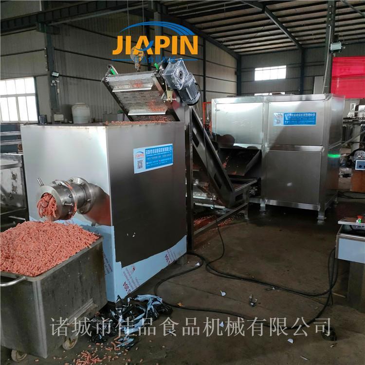 猪肝肺猪场冻板破碎绞肉机找佳品机械