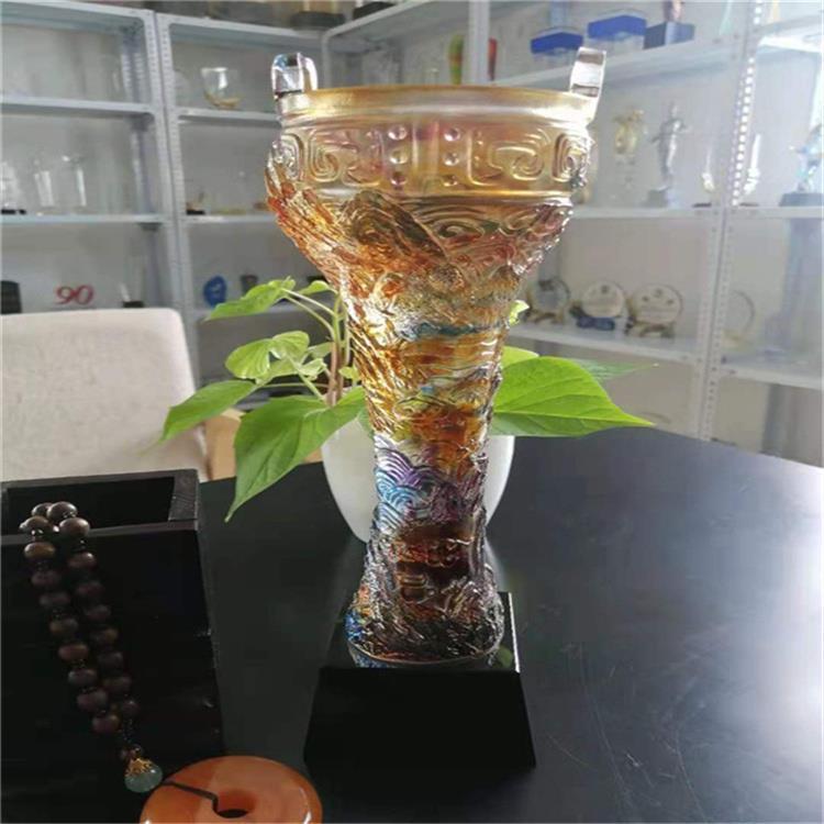 广州年度奖杯定做荣誉颁奖奖杯金属