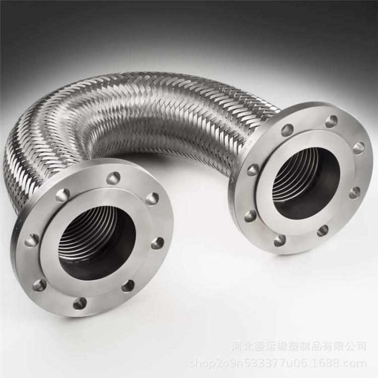 上海304不锈钢法兰式金属软管耐腐高温高压蒸汽软管连接波纹管