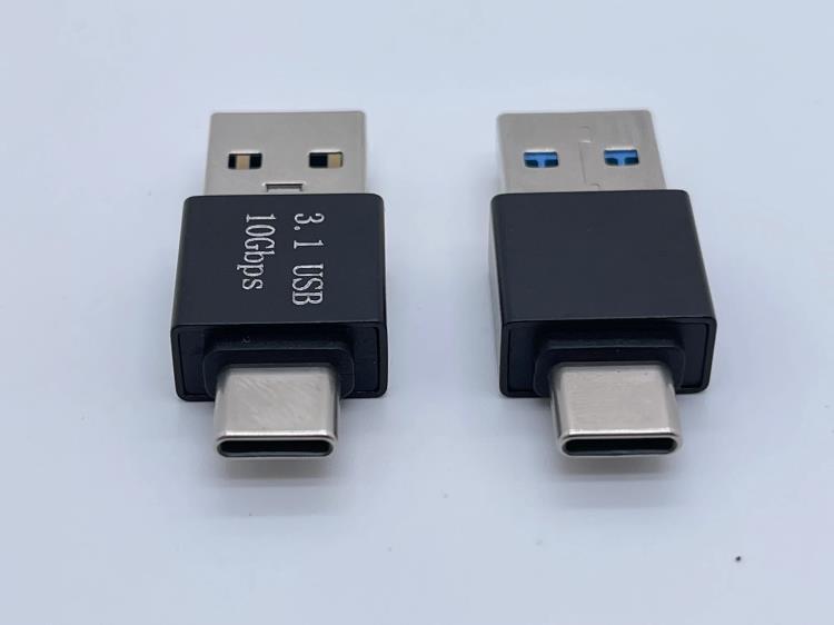 USB 3.0 AM 转 TYPE C 公头 56K电阻铝壳
