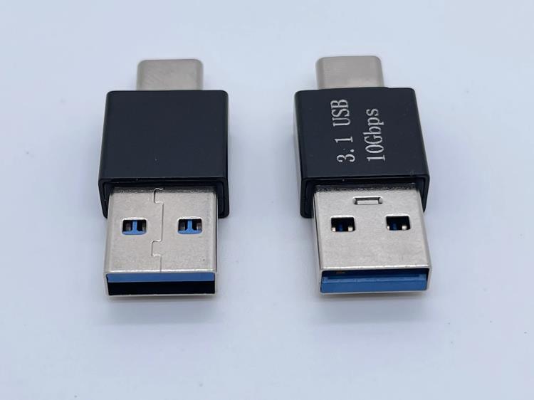 USB 3.0 AM 转 TYPE C 公头 56K电阻铝壳